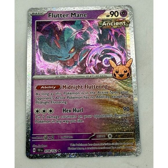 Flutter Mane 078/162 Cosmos Holo Trick or Trade Pokémon TCG Mint Unplayed - Picture 1 of 7
